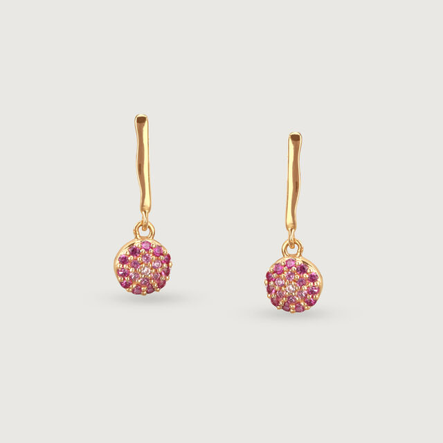 Berry Bling Zirconia Drop Earrings 3