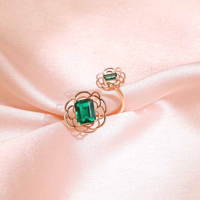Dramatic Bloom Colourstone Ring 