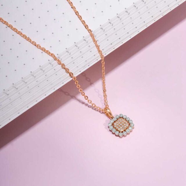 Lustrous Grace Diamond Pendant