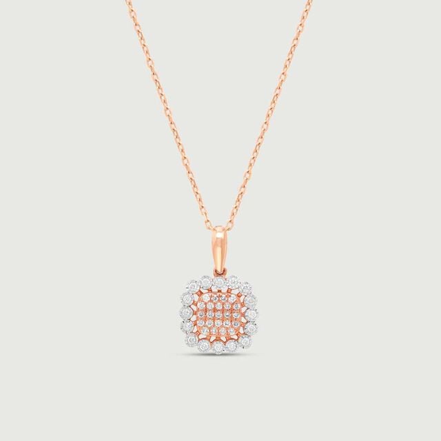 Lustrous Grace Diamond Pendant