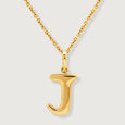 Letter Perfect 'J' Gold Pendant 4