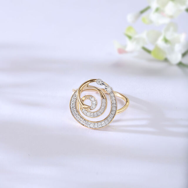 Swirl Vibes Diamond Ring 