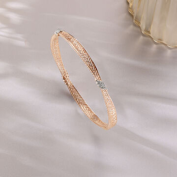 Intricate Spark Diamond Bangle