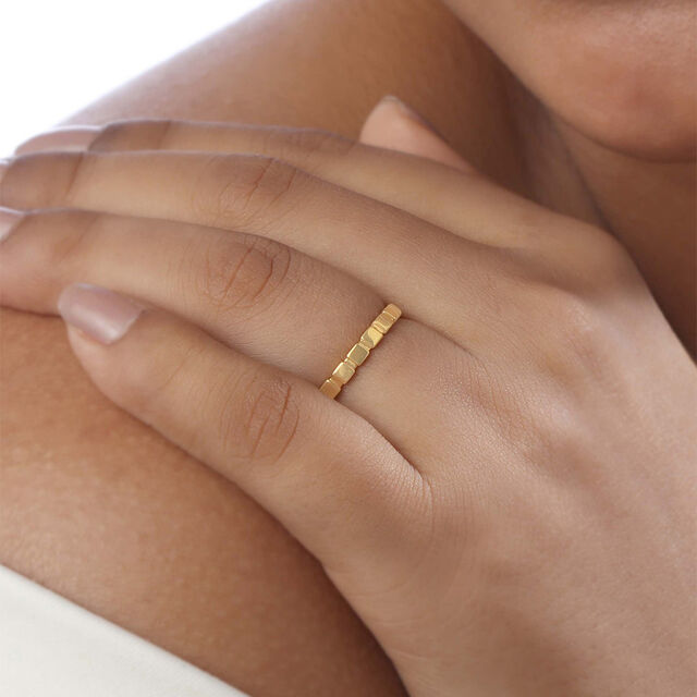 Pixel Pop Gold Ring 2