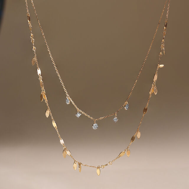 Playful Layers Diamond Necklace 