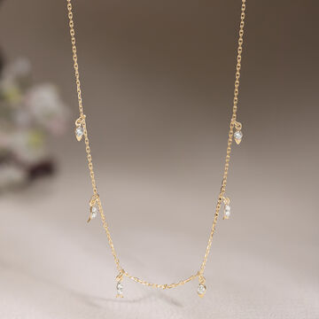 Radiant Droplets Diamond Necklace