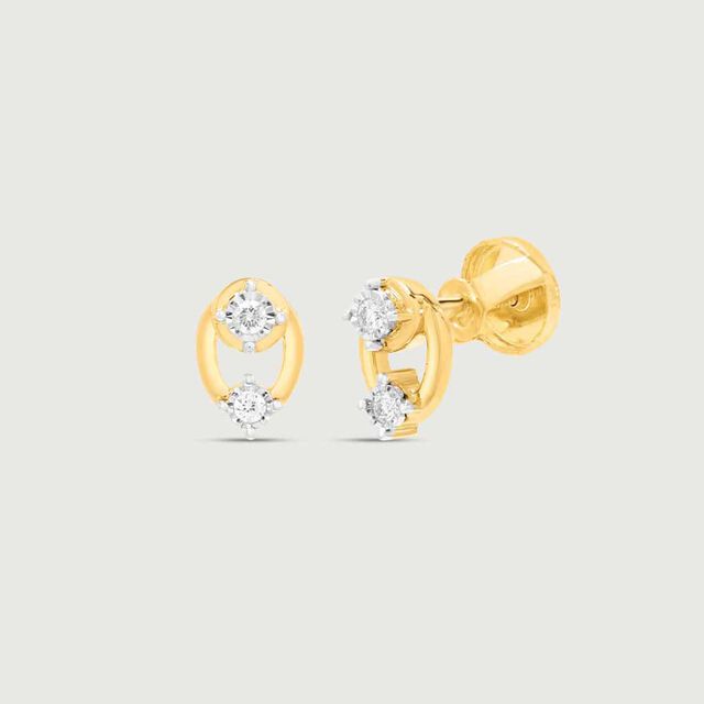 Dainty Spark Diamond Earrings 5