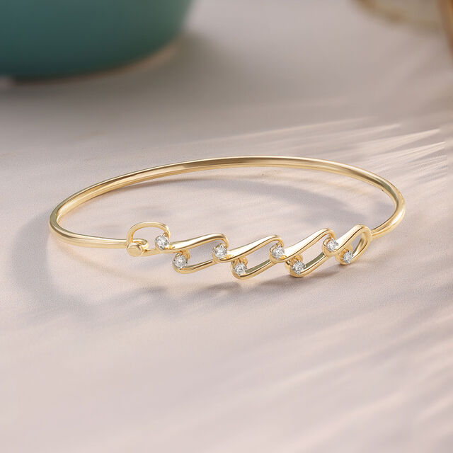 Chic Drip Diamond Bangle 