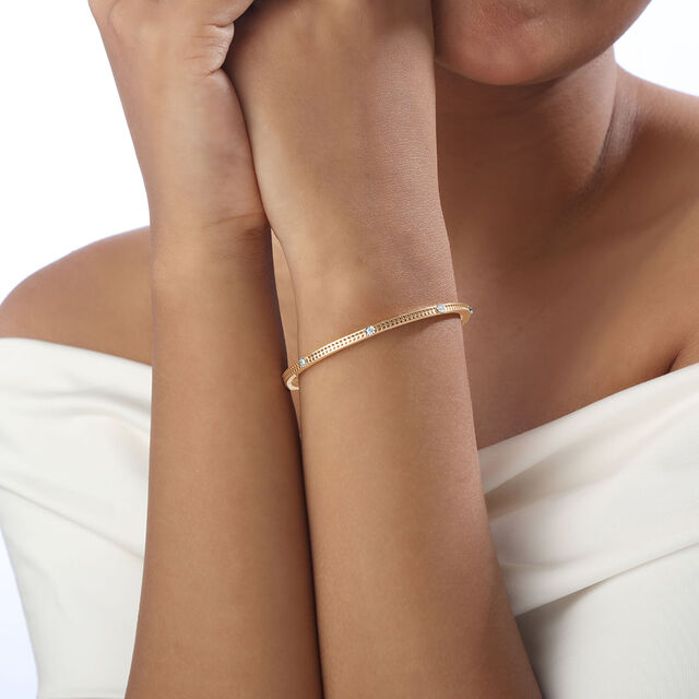 Modern Gleam Diamond Bangle 2