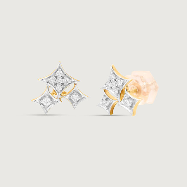 Starlit Cascade Diamond Drop Earrings 5