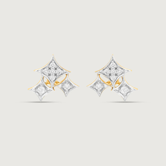 Starlit Cascade Diamond Drop Earrings 6
