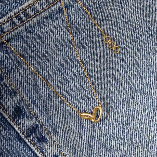 Heart Pop Gold Necklace 