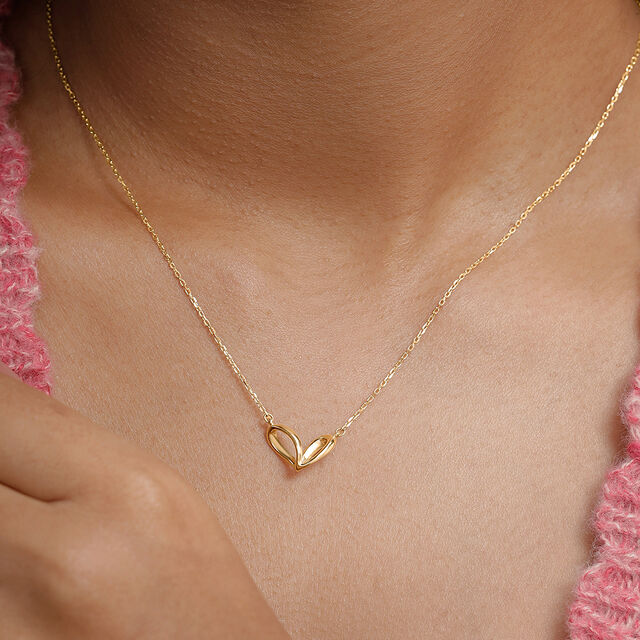 Heart Pop Gold Necklace 2