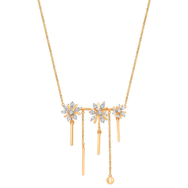 Lustrous Drop Diamond Necklace 2