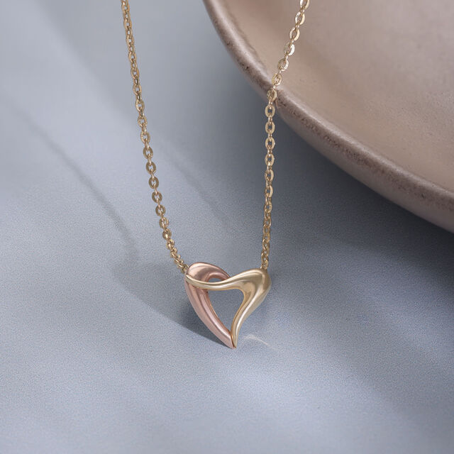 Heart Loop Gold Necklace 