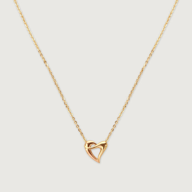 Heart Loop Gold Necklace 4
