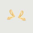 Sassy Twirl Gold Stud Earrings 4