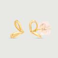 Sassy Twirl Gold Stud Earrings 5