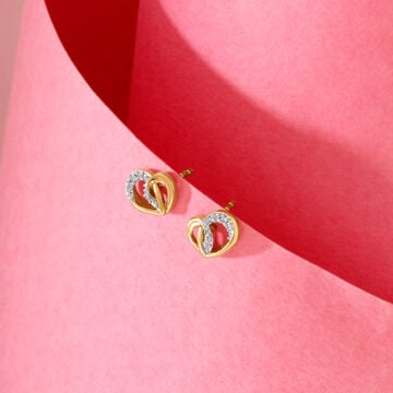 Radiant Embrace Diamond Stud Earrings