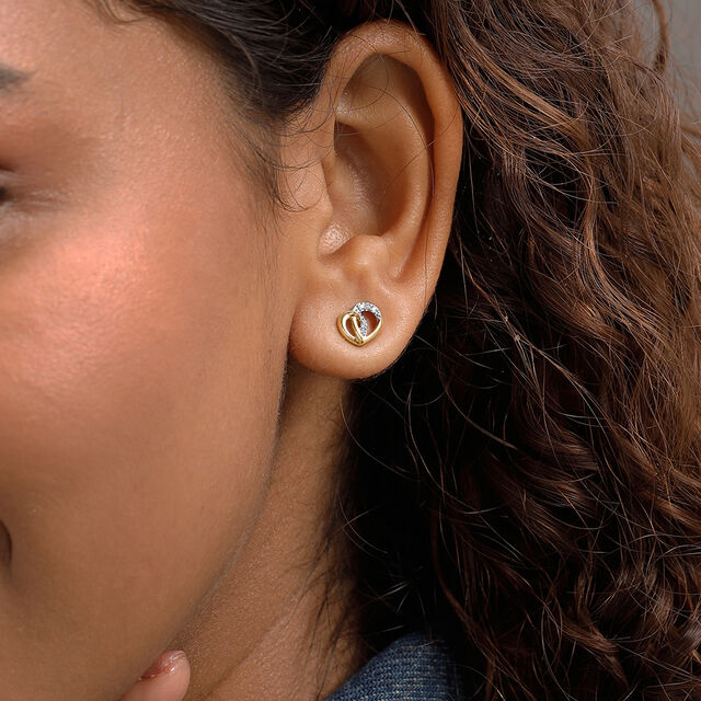 Radiant Embrace Diamond Stud Earrings 2