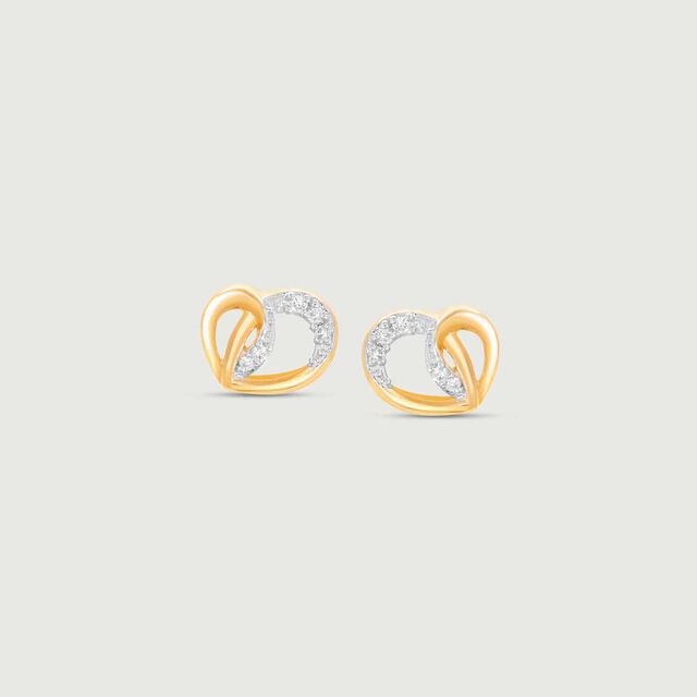 Radiant Embrace Diamond Stud Earrings 4