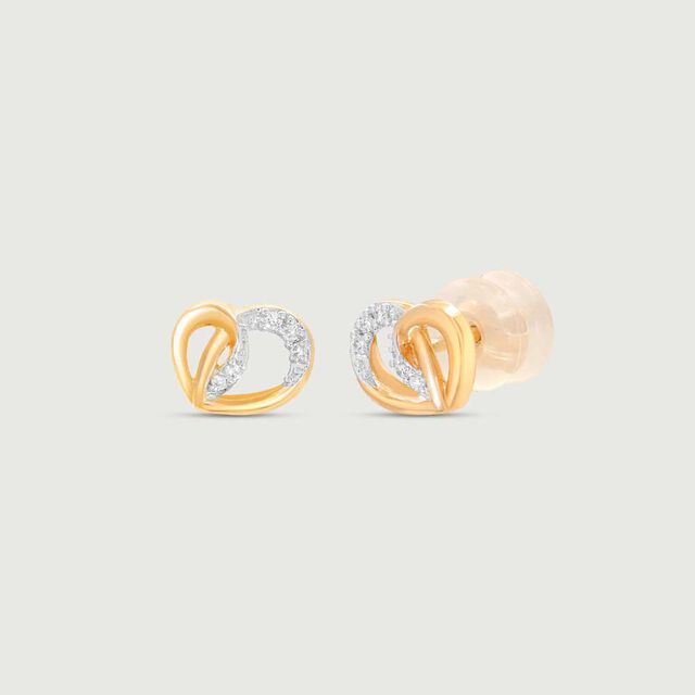Radiant Embrace Diamond Stud Earrings 5