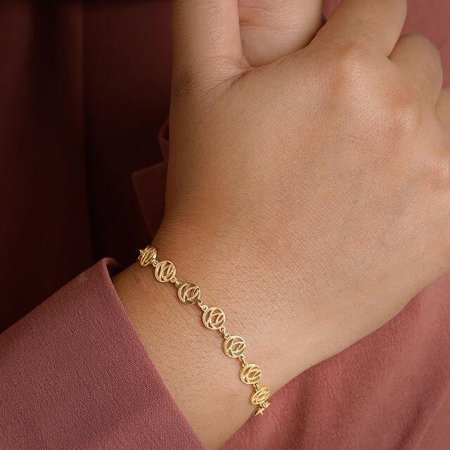 Celestial Curl Gold Bracelet 2