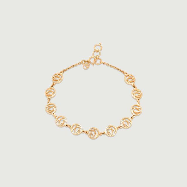 Celestial Curl Gold Bracelet 4