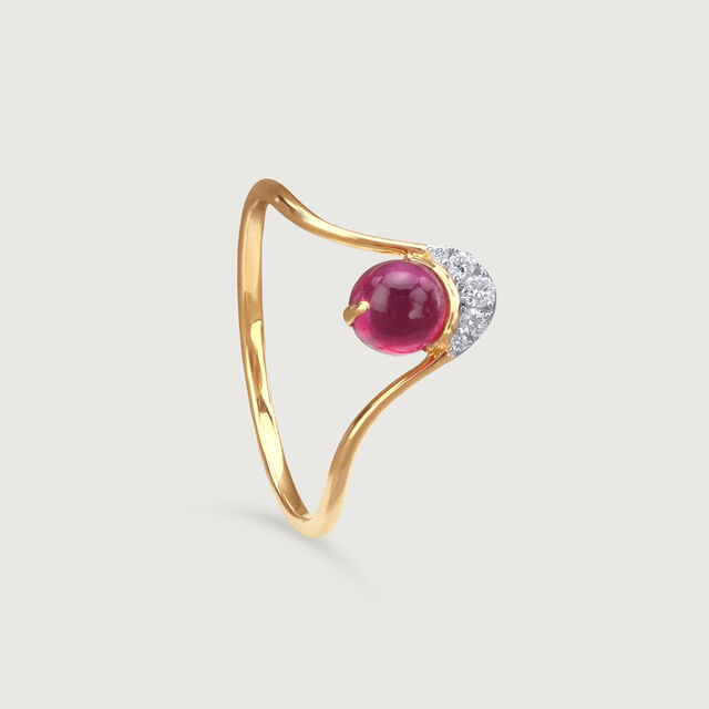 Berry Orbit Ruby &  Diamond Ring 5