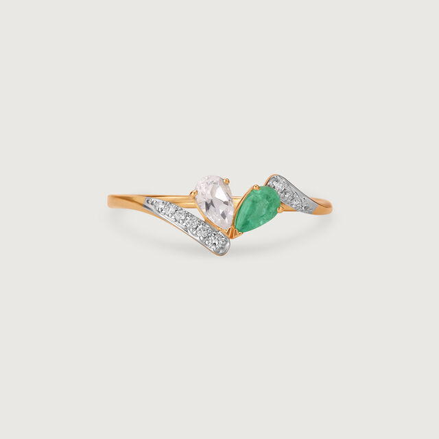 Evergreen Love Diamond & Gold Ring 4