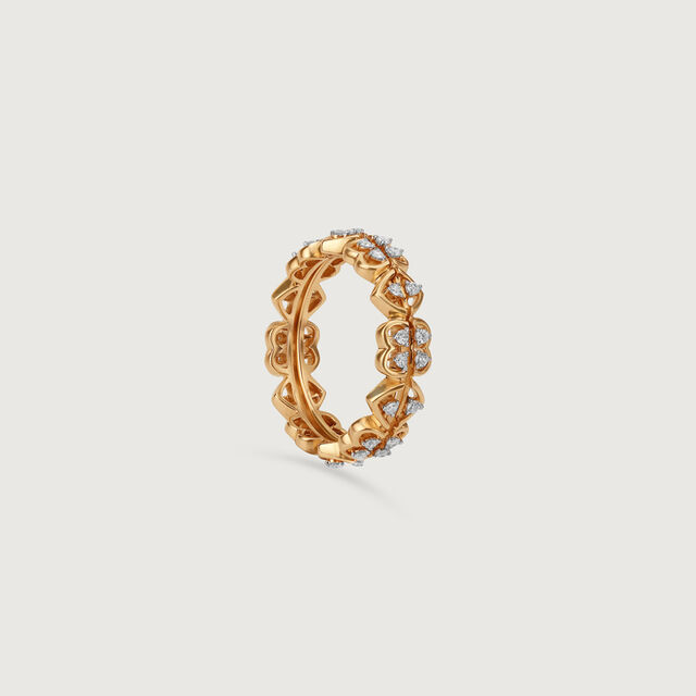 Love Luck Diamond & Gold Ring 8