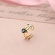 Aqua Cool Pearl & Gold Ear Cuff 