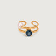 Aqua Cool Pearl & Gold Ear Cuff 3