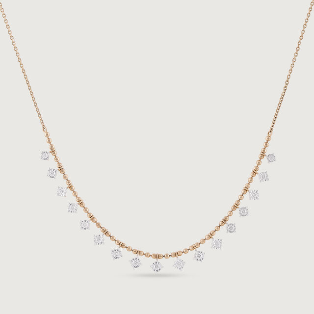 Radiant Strobe Gold & Diamond Necklace 5