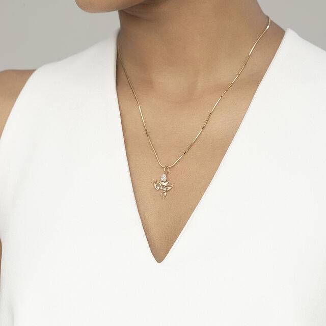 Adi Shakti Gold and Diamond Pendant 2