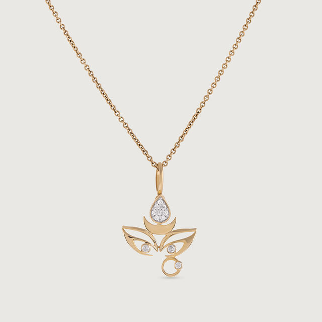 Adi Shakti Gold and Diamond Pendant 3