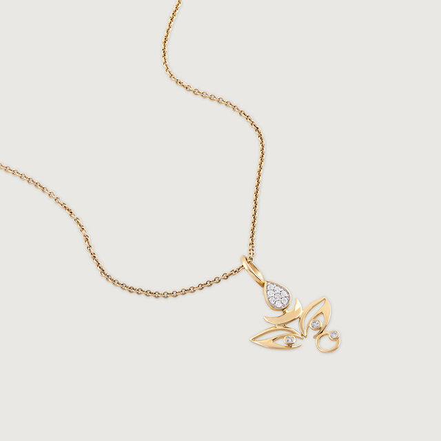 Adi Shakti Gold and Diamond Pendant 4