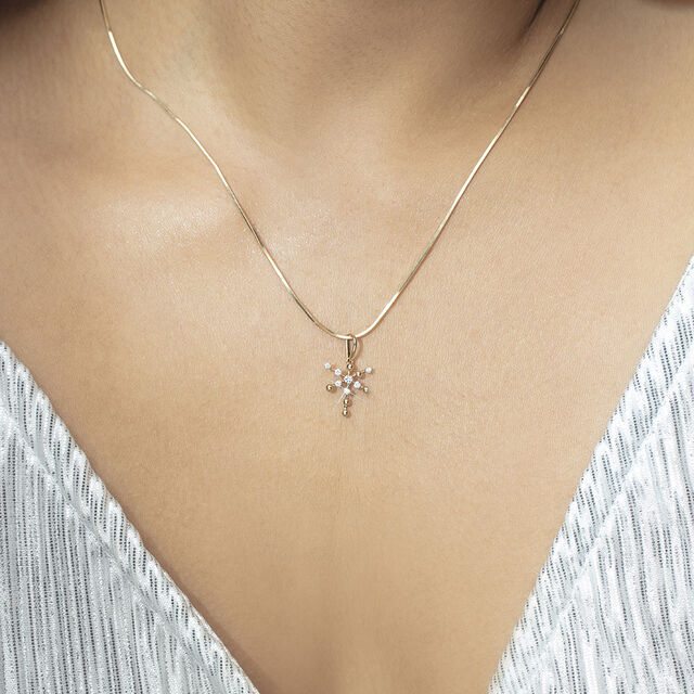 Groovy Glow Gold & Diamond Pendant 2