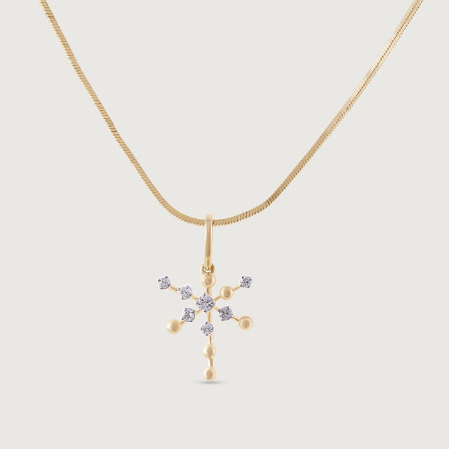 Groovy Glow Gold & Diamond Pendant 4