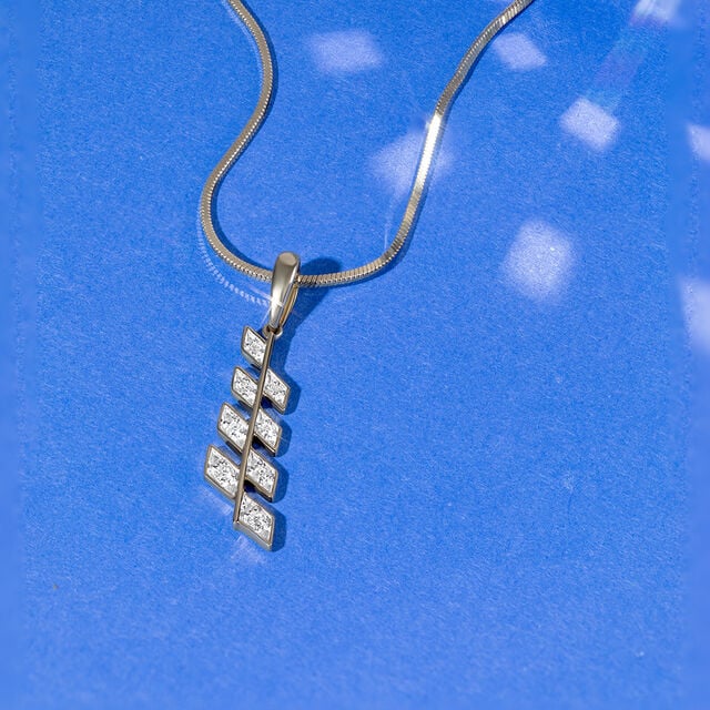 Electric Sequin Gold & Diamond Pendant 