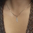 Electric Sequin Gold & Diamond Pendant 2