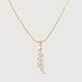 Electric Sequin Gold & Diamond Pendant 4