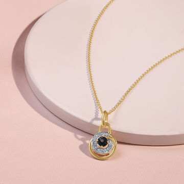 Love Lock Topaz & Diamond Pendant
