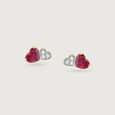 Scarlet Grace Ruby & Diamond Stud Earrings 4