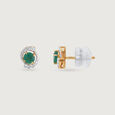 Diana Legacy Emerald & Diamond Stud Earrings 5