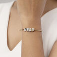 Intertwined Bonds Gold & Diamond Bangle 2