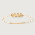 Intertwined Bonds Gold & Diamond Bangle 5