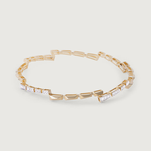 Twilight Radiance Gold & Diamond Bangle 4