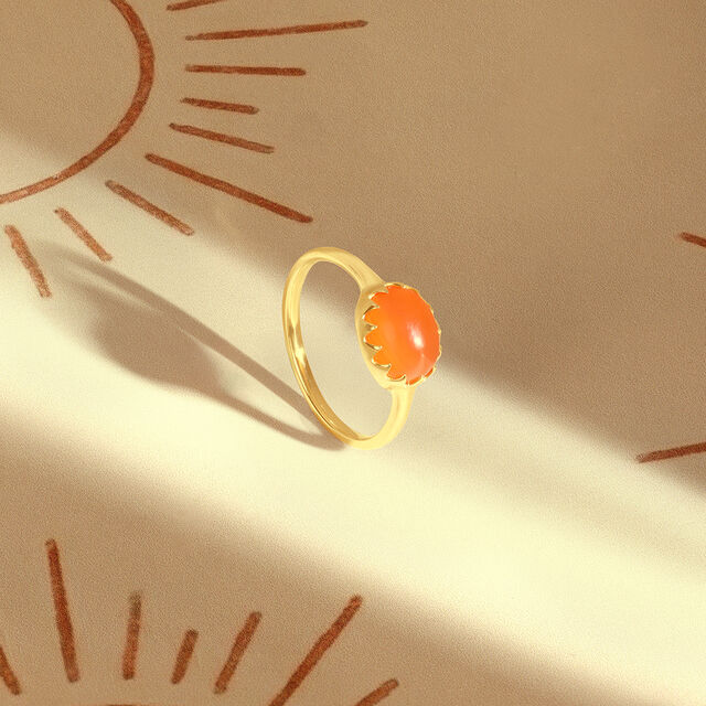 Radiant Solar Carnelian Ring 