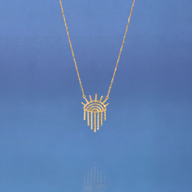 Radiant Horizon Gold Necklace 